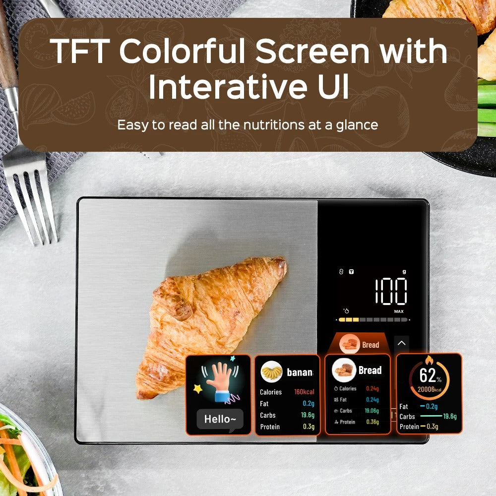 Luensis Smart Nutrition Scale- Bluetooth Calorie& Macro Tracker