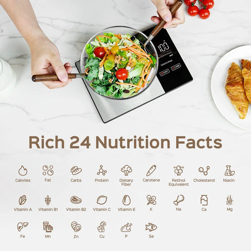 Luensis Smart Nutrition Scale- Bluetooth Calorie& Macro Tracker