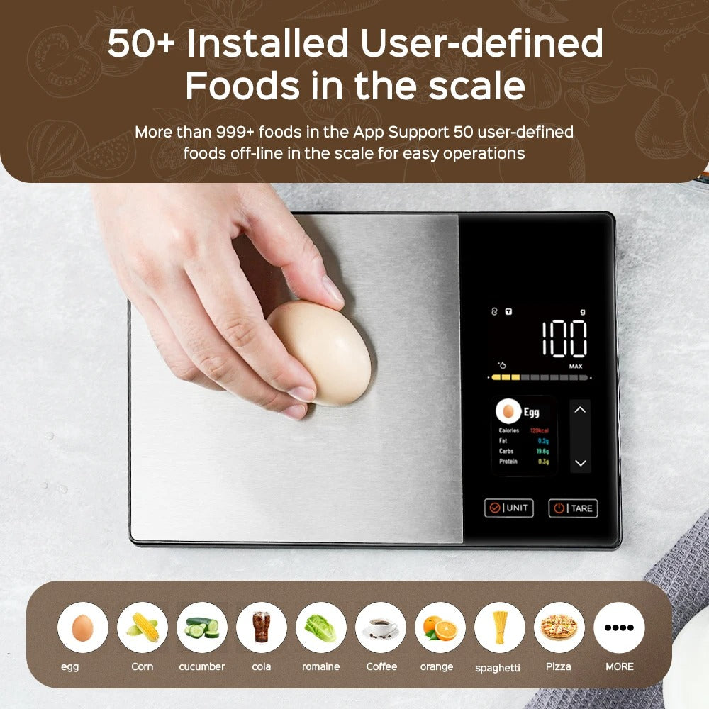 Luensis Smart Nutrition Scale- Bluetooth Calorie& Macro Tracker